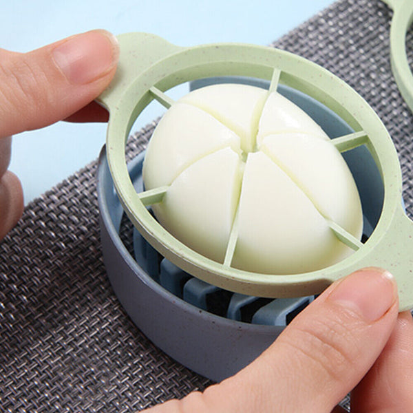 Boiled Egg Slicer PP Tool Wheat Straw Kitchen Chopper Cutter Mushroom Tomato