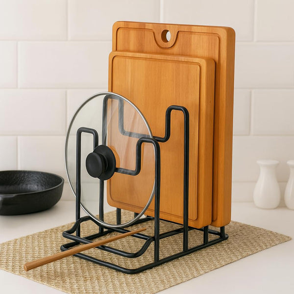 2PCS Metal Cutting Board Stand Kitchen Countertop Vertical Chopping Board Holder