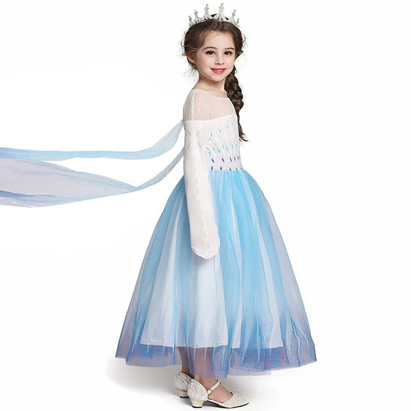 Kids Girls Princess Elsa Dress Birthday Party Costume Book Week Christmas Fancy