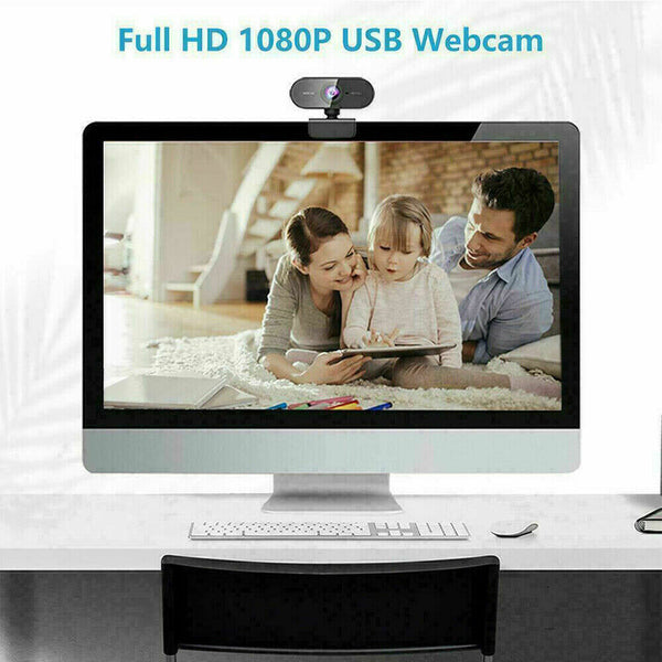 Mac Computer PC Built-in Microphone Webcam Full HD 1080P USB Laptop Web Camera