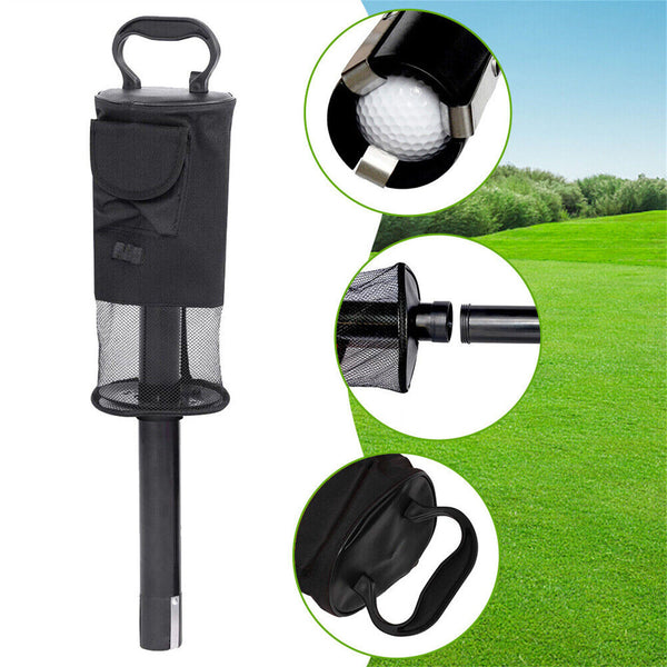 Golf Ball Shag Bag Practice Ball Bag Holder Storage Black Carry Bag Collector AU