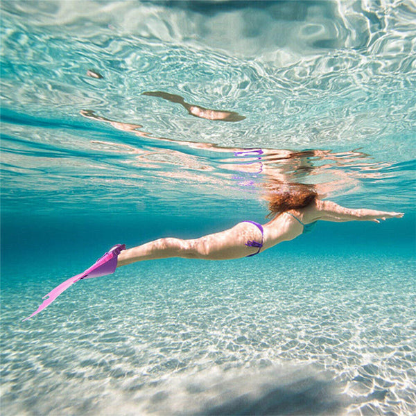 Kids Mermaid Tail Fin Adjustable Monofin Swimming Flipper Diving Swimmable Tool