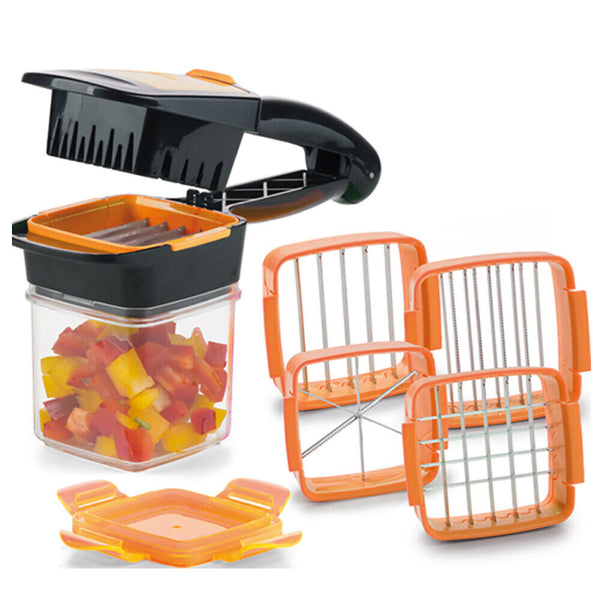 Nicer 5 In 1 Slicer Vegetable Dicer Quick Fruit Cutter Chopper Set Tools Food