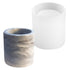 2PCS Silicone Resin Mould Set Round & Square Pen Holder Brush Pot Flower Pot Mold