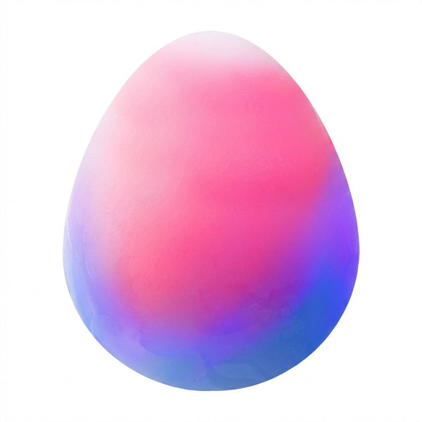 Pink and purple egg ball squishy, close-up
