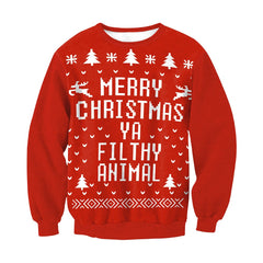 Ugly Christmas Sweater Unisex – Funny Christmas Jumper for Men & Women, 5 Prints