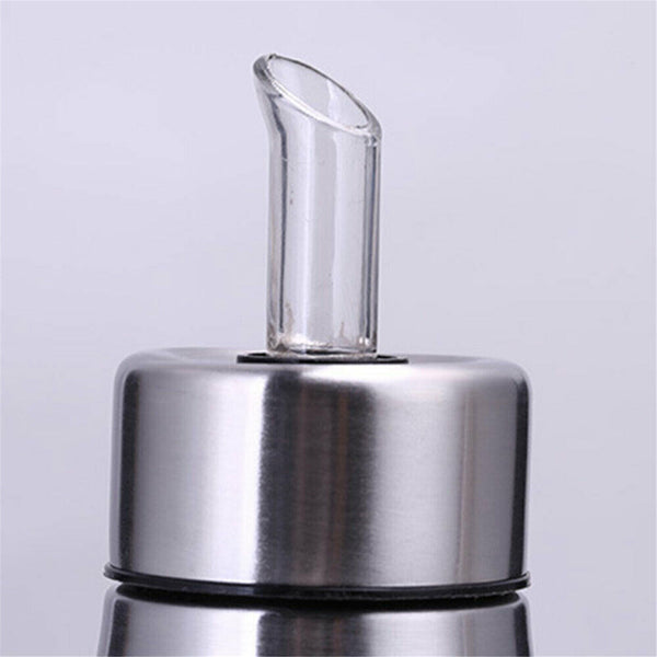 Kitchen Dispenser Bottle Stainless Steel Oil Vinegar 0.5/0.75/1L Leak-proof AUS
