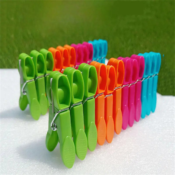48PCS Colorful Plastic Clothespins Laundry Pegs Hanging Clips