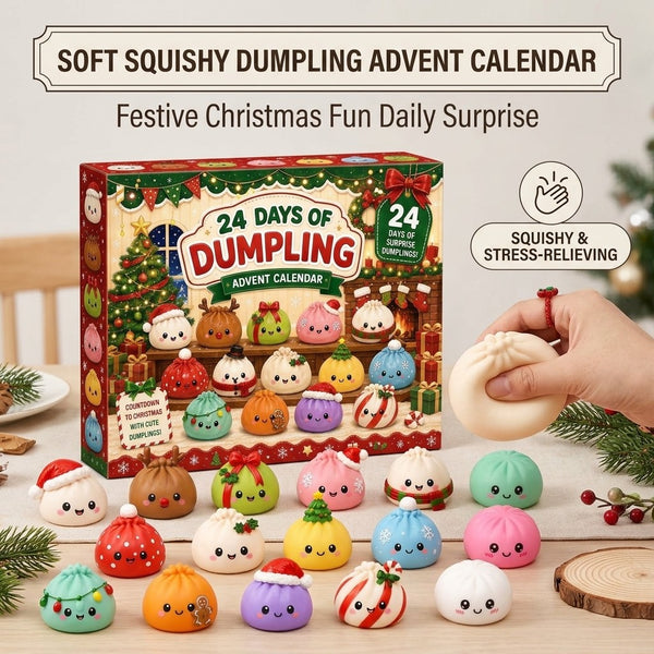 2026 Christmas Squishies Advent Calendar 24 Days Dumpling Toys Kid Xmas Gift New