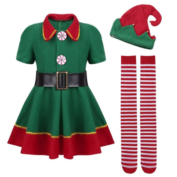 Cute Santa's Boys Girls women Fancy Dress Men Christmas Little Helper