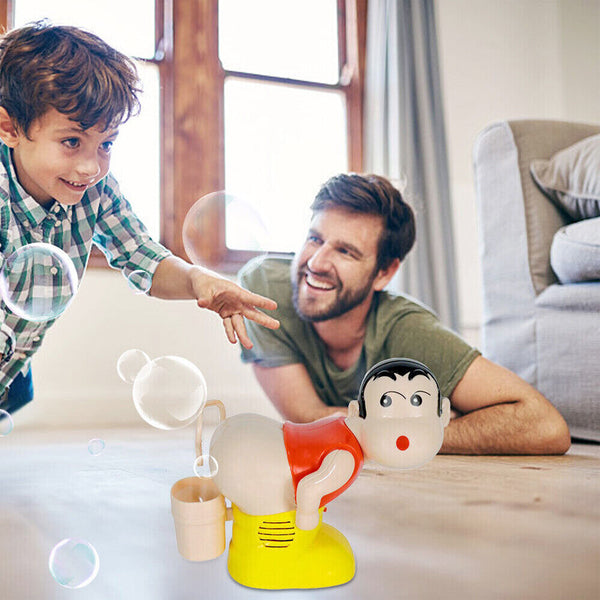 Bubble Maker Toy The Funny Music Automatic Fart Bubble Blower kids love Lights