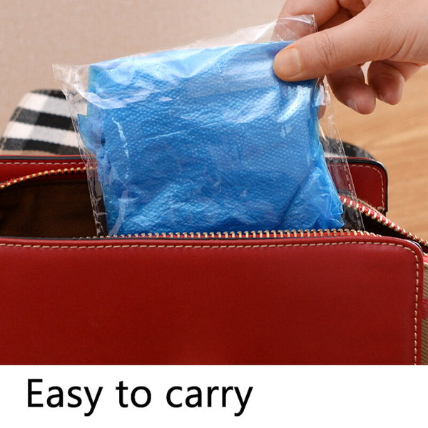 100PCS Disposable Non-Woven Shoe Covers Anti-Slip Protective Overshoes