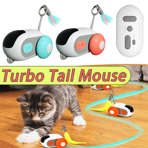 Turbo Tail 2.0 Cat Toy - 2024 Best Turbo Tail Mouse Cat Toy Remote Control Toy