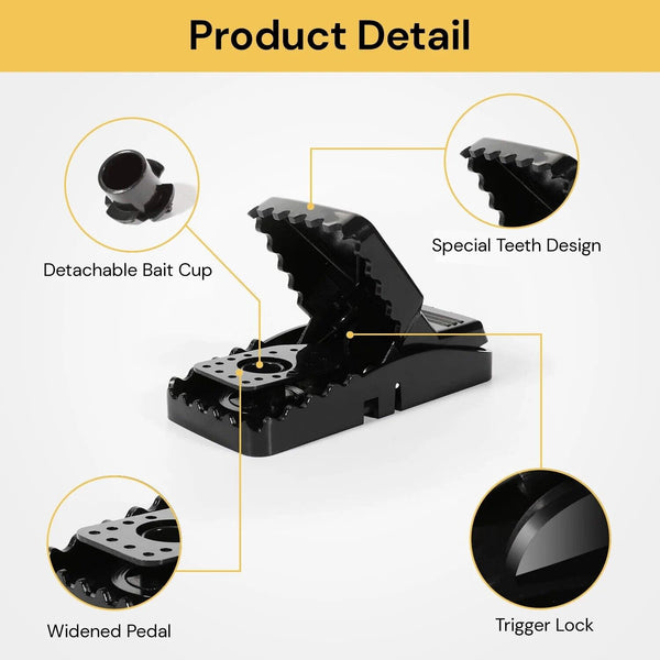 Mouse Traps Reusable Mice Rat Trap Safe Snare Catcher Mousetrap for Family Pet