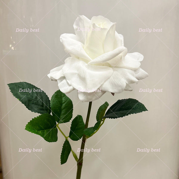 White Latex Real Touch Flowers Rose Artificial Flowers Bouquet Wedding Party AUS