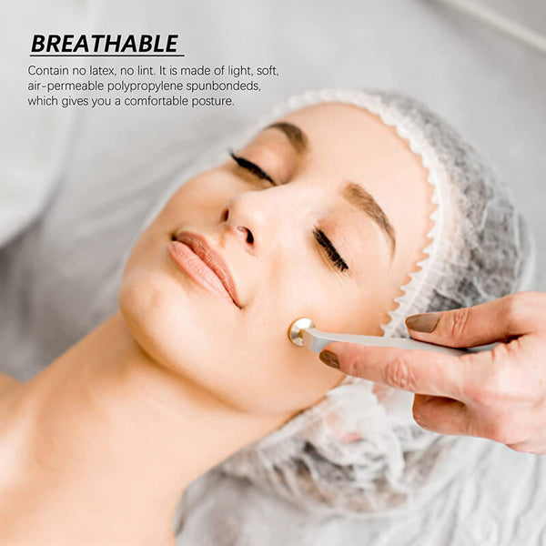 1000Pcs Hair Net White Disposable Elastic Hair Cap for Beauty Salon Spa Food