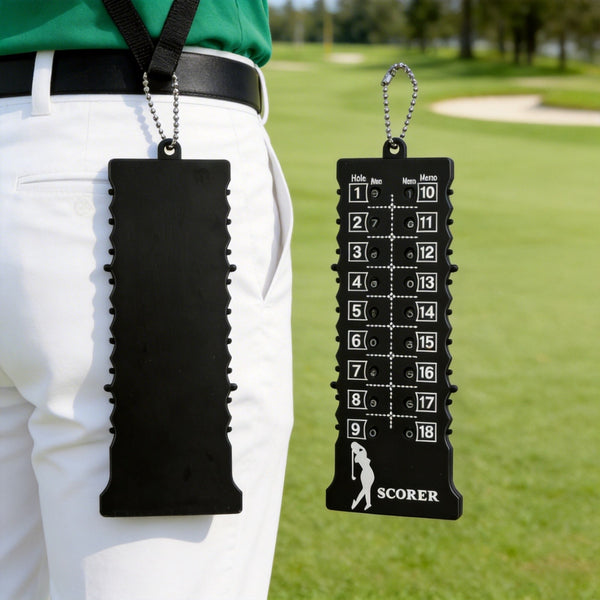 Golf Shot Count Score Counter Golf Accessories Golf 18 Hole Stroke Counter Black