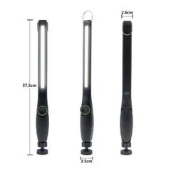 LED COB Work Light Inspection Magnetic Flashlight Strip Rechargeable USB Torch