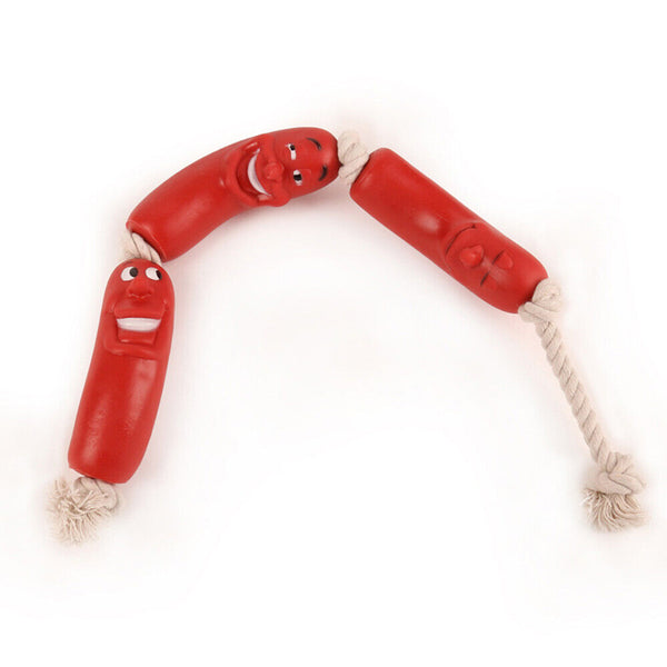 Great Fun & Exercise Tug Of War  Pet Basic   Rope  Sausage Toy