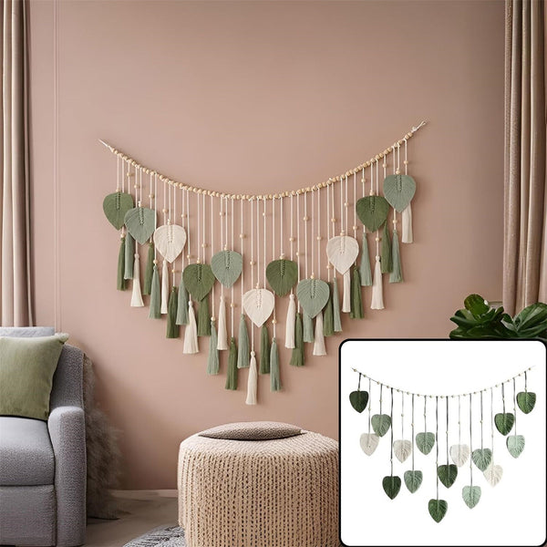Macrame Wall Hanging Woven Tapestry Boho Wall Art Home Decoration Craft Rope AU