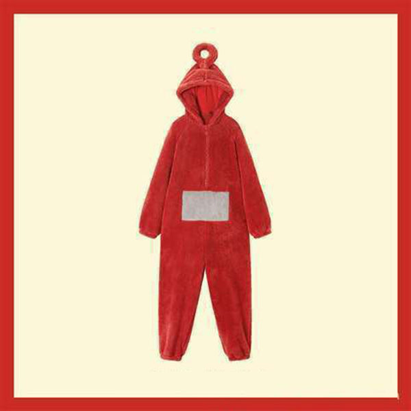 Teletubbies-Adult Jumpsuit Party Fancy Dress Up Unisex Outfit Halloween Costume