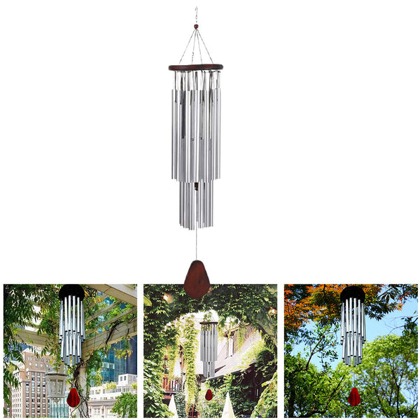 2PCS Large Deep Tone Wind Chimes Outdoor Metal Hanging Bells Garden Home Decor