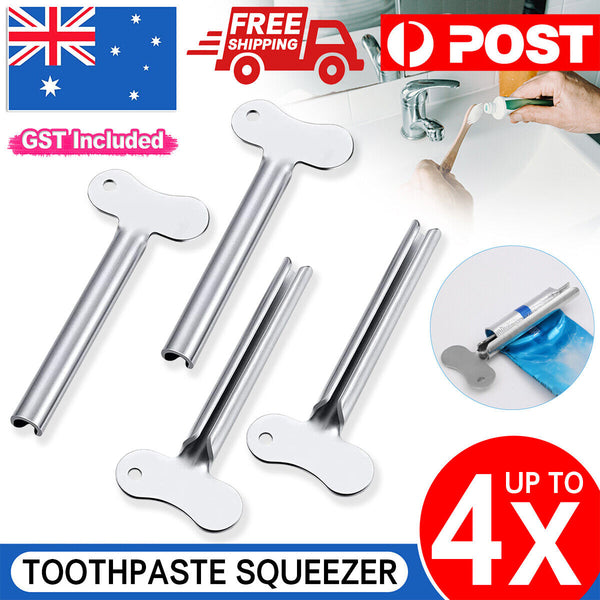 Stainless Steel Tube Toothpaste Squeezer Easy Key Dispenser Roller Tube Wringer