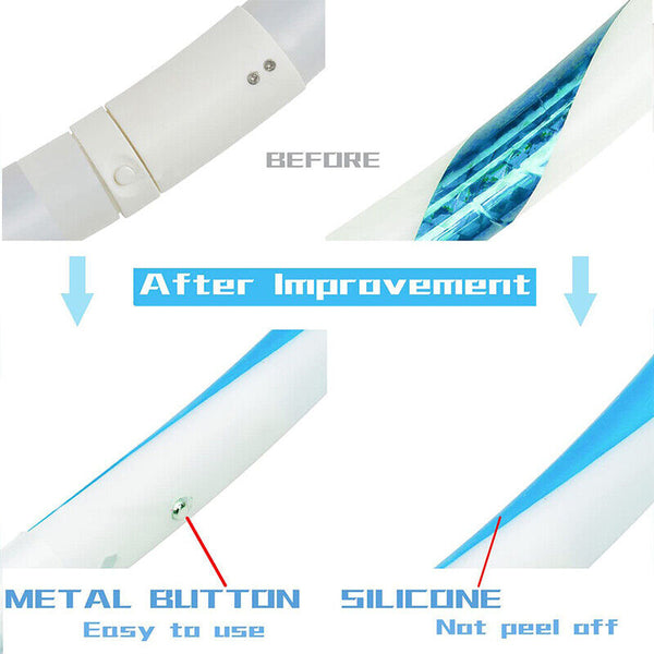 LED Light-Up Exercise Fitness Hoop Dance Lose Weight Colour Changing Detachable