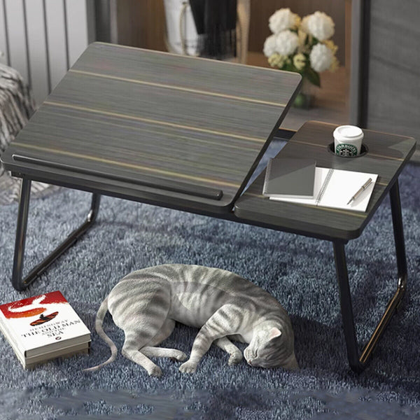 Small Bedside Table Multifunctional Foldable Desk Portable Folding Bedside Tray