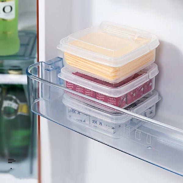 Cheese Slice Storage Box Fridge Food Container Butter Keeper Fresh Food Storage Set