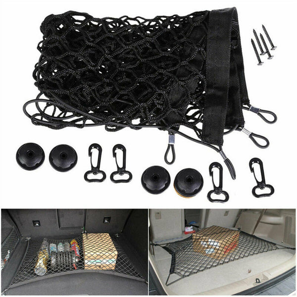 2PCS Car Net Large Boot Cargo Trunk Luggage Tidy Organizer storage Universal NEW