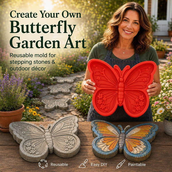 Sunflower Stepping Stone Mold Courtyard Reusable Path Decor Concrete Mold Garden