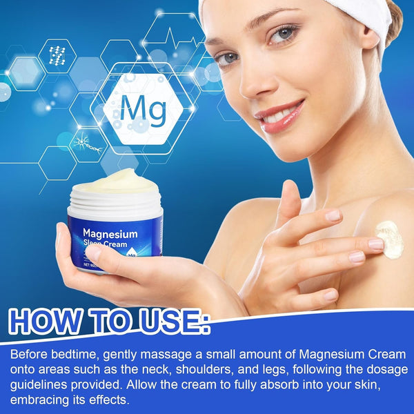 Magnesium Body Cream with Aloe Vera & Lavender Fast Absorbing Moisturising Cream