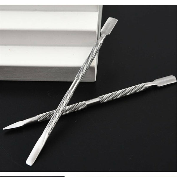 4-12PCS (1-3Sets) Cuticle Pusher Metal Stainless Steel Kit Nail Art Tools New AU