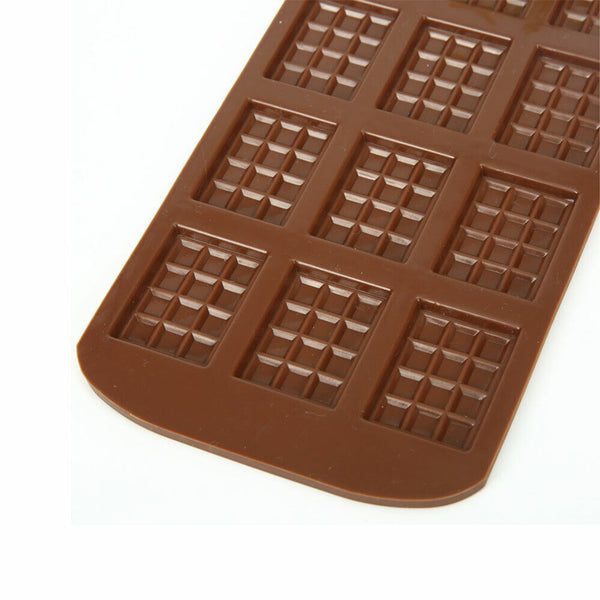 Chocolate Bar Silicone Cookie Baking Cake Candy Ice Tray Jelly Mould DIY Mold