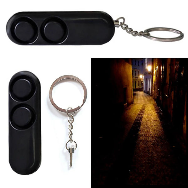 120db Personal Alarm Safety Keychain Panic Security Emergency Torch Keyring AU