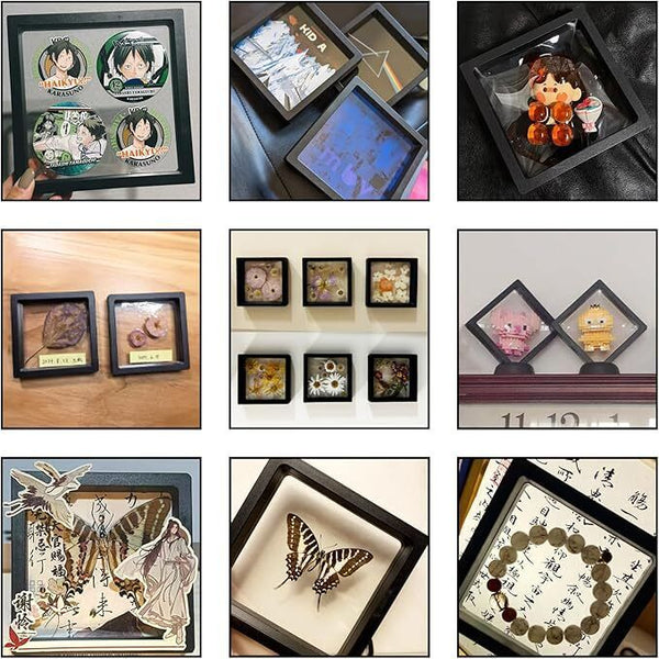10PCS Display Case Stand Protective Jewelry Packaging Box for 3D Floating Frames