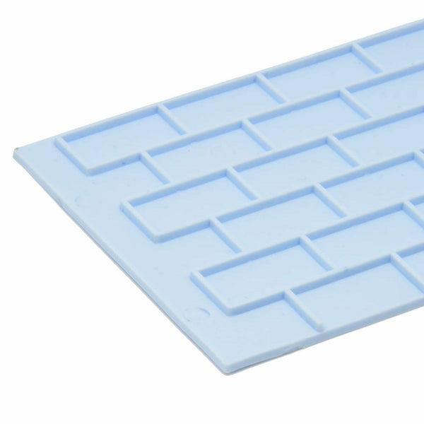 2pcs Cake Decoration Border Fondant Wall Brick Wood Grain Mold Mould Embosser AU