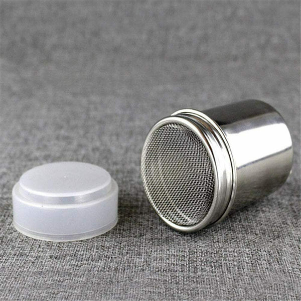 2 Pack Stainless Steel Coffee Duster Shakers – Cocoa, Icing Sugar and Flour Sifters for Baking and Drinks