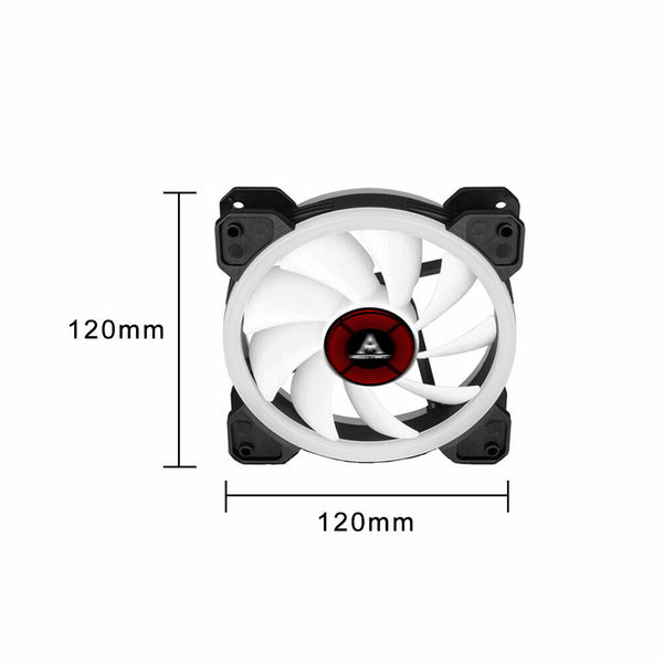 3Pack RGB PC Cooling AU Computer Case with 1 Remote Control Quiet LED 120mm Fan