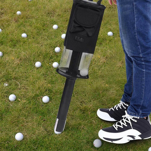 Golf Ball Shag Bag Practice Ball Bag Holder Storage Black Carry Bag Collector AU