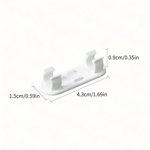 10X Plastic Cable Management Clip And Suitable For Home Office Organization  A