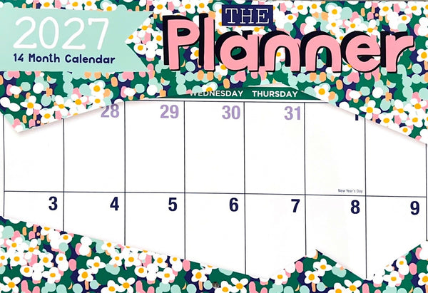 2027 Wall Large Print Calendar 16 Month Planner Animal Floral Gift Australia