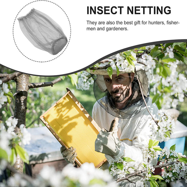 Mosquito Head Net – Fine Mesh Insect Protector Hat Net for Fishing, Hiking & Outdoors