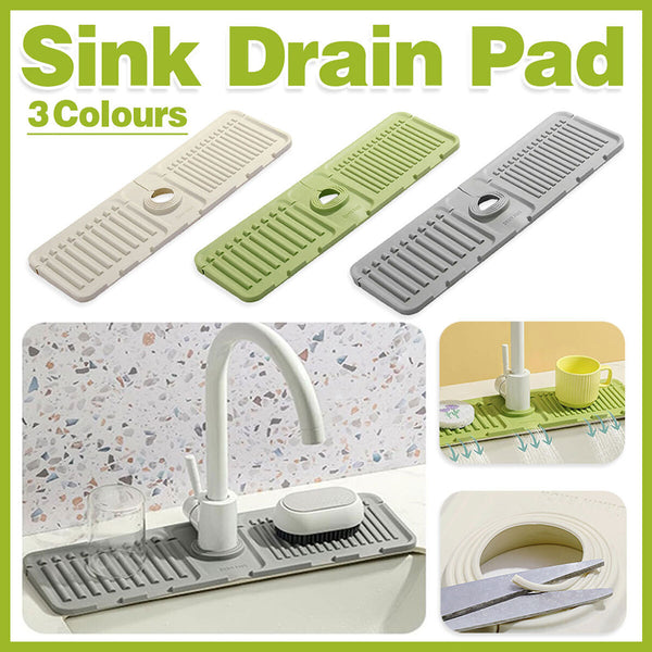 Silicone Faucet Mat Kitchen Sink Splash Guard Absorbent Protector AU