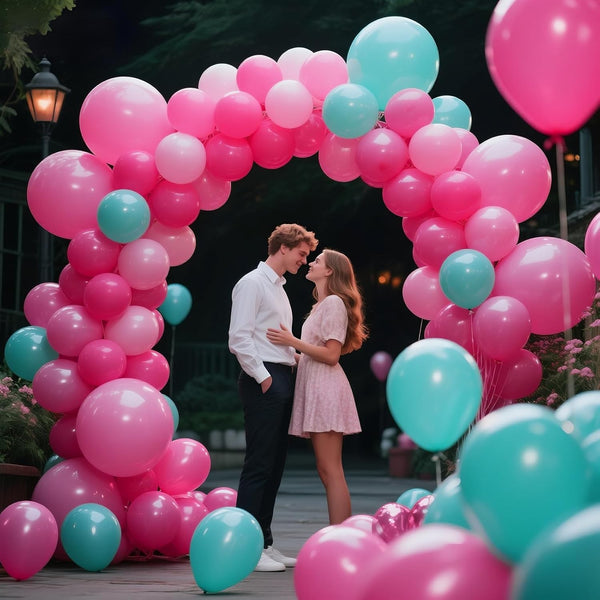 174X Balloon Arch Set Wedding Birthday Party Garland Rose Red Balloons Decor AU