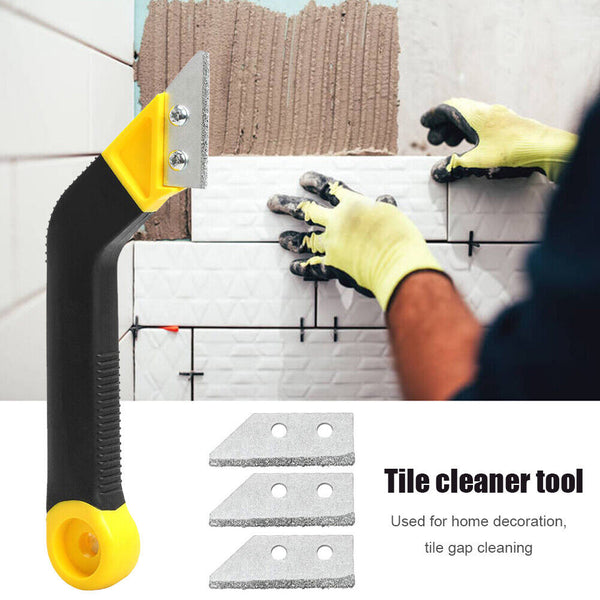 Grout Remover Tile Grout Saw Angled Grout Scraping Rake Tool for Tile Cleaning