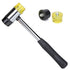 4 Pack 25cm Rubber Mallet Soft Face Hammer – Double Sided Non Marking DIY Hammer with Grip Handle