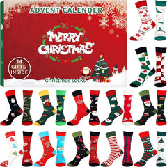 Christmas Socks Advent Calendar for Men – 24 or 12 Days of Novelty Christmas Socks