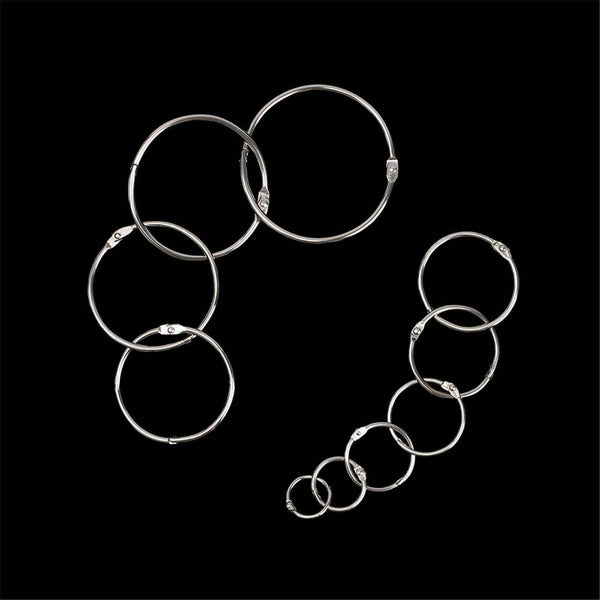 50PCS Hinged Rings Clips Binder Hinge Metal Scrapbooking Split 19mm 25mm 50mm AU